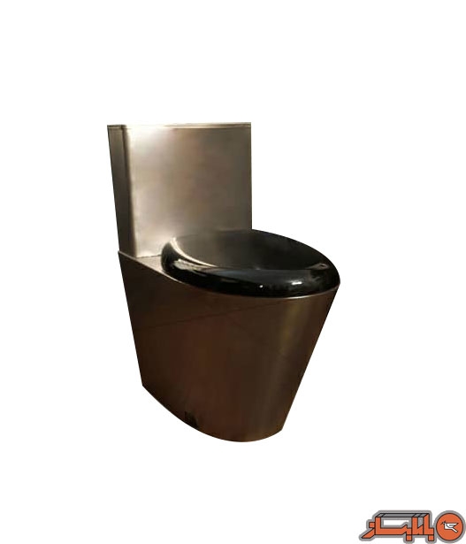 توالت فرنگی زمینی  گلچین - با فلاش تانک استیل