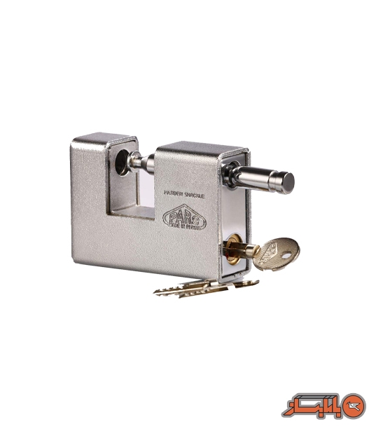 قفل کتابی پارس روپوش دار با کلید چهاربر مدل 1000SX   