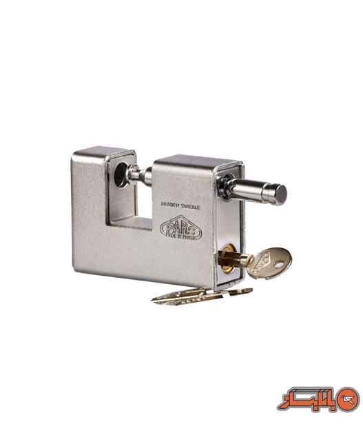 قفل کتابی پارس روپوش دار با کلید چهاربر مدل 900SX  