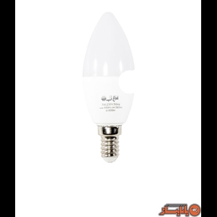 لامپ شمعی LED ساده افراتاب 7وات مهتابی