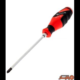 پیچ گوشتی تکی دسته TPR ضربه خور سایز 150×2 چهارسو رونیکس مدل RH-2971   